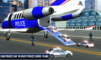 Police Plane Moto Transporter syot layar 3
