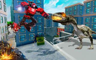 power Robot vs Dinosaur war 3D screenshot 1