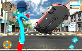 Captain Stickman Hero Crime screenshot 1