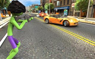 Green Monster Stickman Rope He screenshot 2