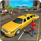 Limo Taxi Driver Simulator : City Car Driving Game ไอคอน