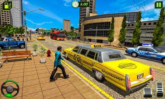 Limo Taxi Driver Simulator : City Car Driving Game โปสเตอร์