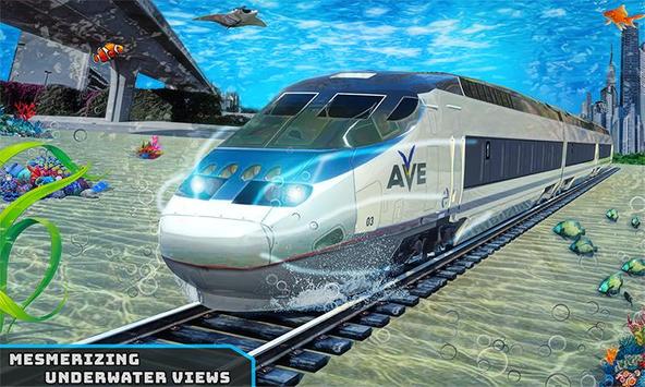 Underwater Bullet Train Simulator : Train Games poster