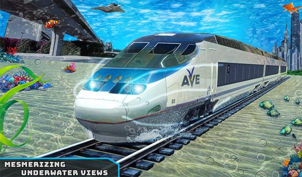 Underwater Bullet Train Simulator : Train Games screenshot 8