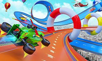 Flying Formula Car Race Game постер