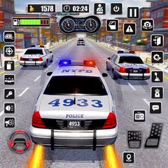 瘋狂的汽車追逐戰：警察遊戲 APK 下載