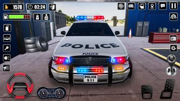 poursuite voiture: jeux police Affiche