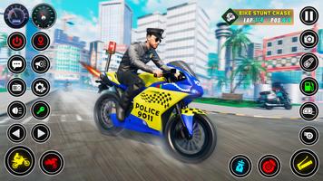 Police bike Stunt Bike Racing poster