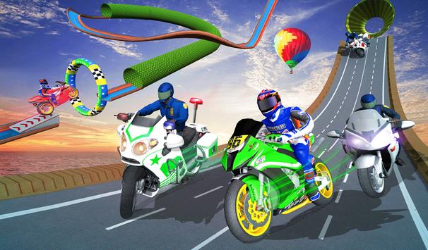 Police Bike Mega Ramp Impossible Bike Stunt Games 截图 17
