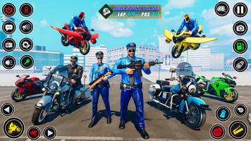 Police bike Stunt Bike Racing screenshot 1