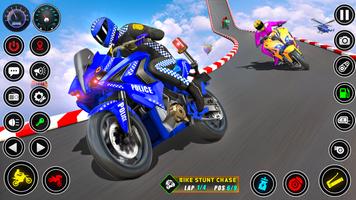 Police bike Stunt Bike Racing screenshot 3