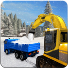 Snow blower, Excavator Crane Truck Driver آئیکن