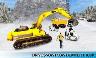 Snow blower, Excavator Crane Truck Driver poster