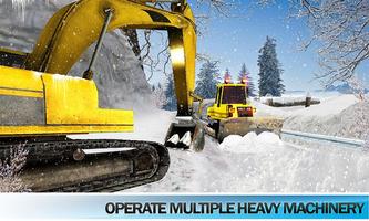 Snow blower, Excavator Crane Truck Driver syot layar 3