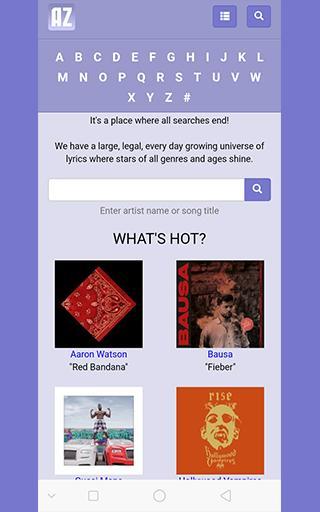 AZ Lyrics for Android - APK Download