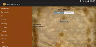 Names for RPG