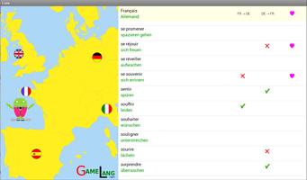 Pendu Verbes Français Allemand captura de pantalla 1