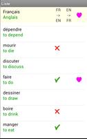 150 Verbs French - English โปสเตอร์