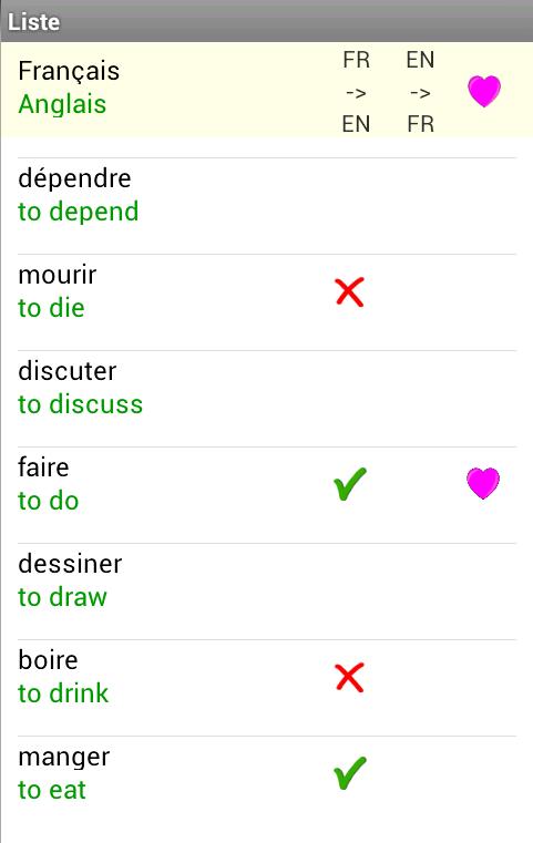 Pendu Verbes Francais Anglais Pour Android Telechargez L Apk