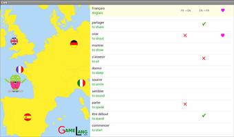 Pendu Verbes Français Anglais capture d'écran 1