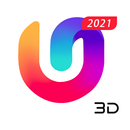 U Launcher 3D:tema 3d APK