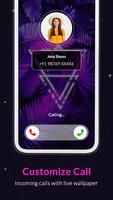 Color Call Screen Call Themes Affiche