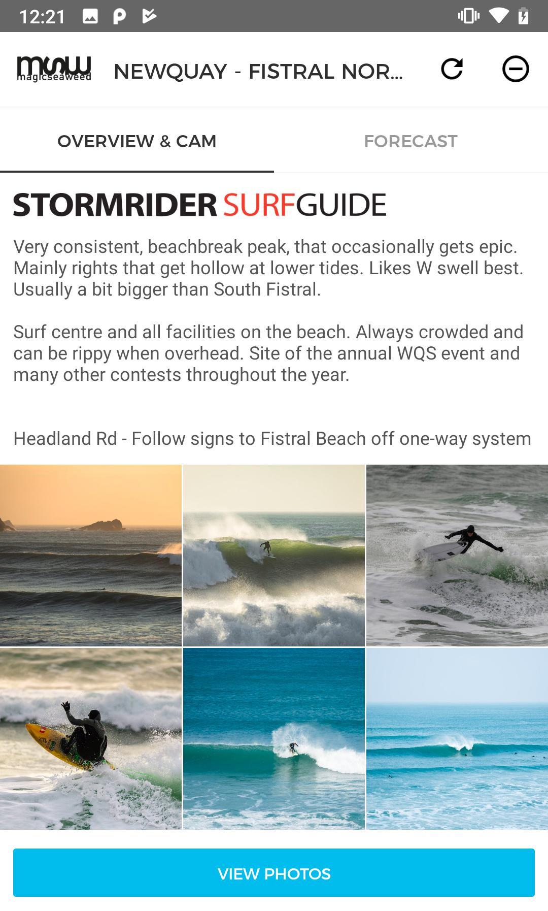 Surf forecast