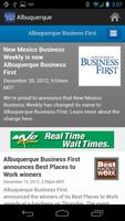 Albuquerque Business First Plakat