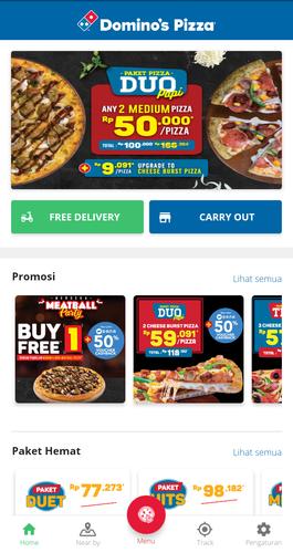 Aplikasi dominos pizza indonesia
