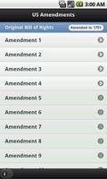 US Amendments Affiche