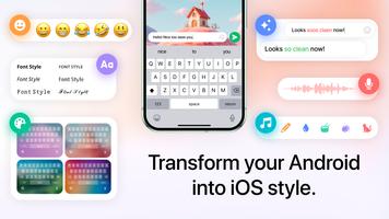 iphone 15 Keyboard Fonts Emoji poster
