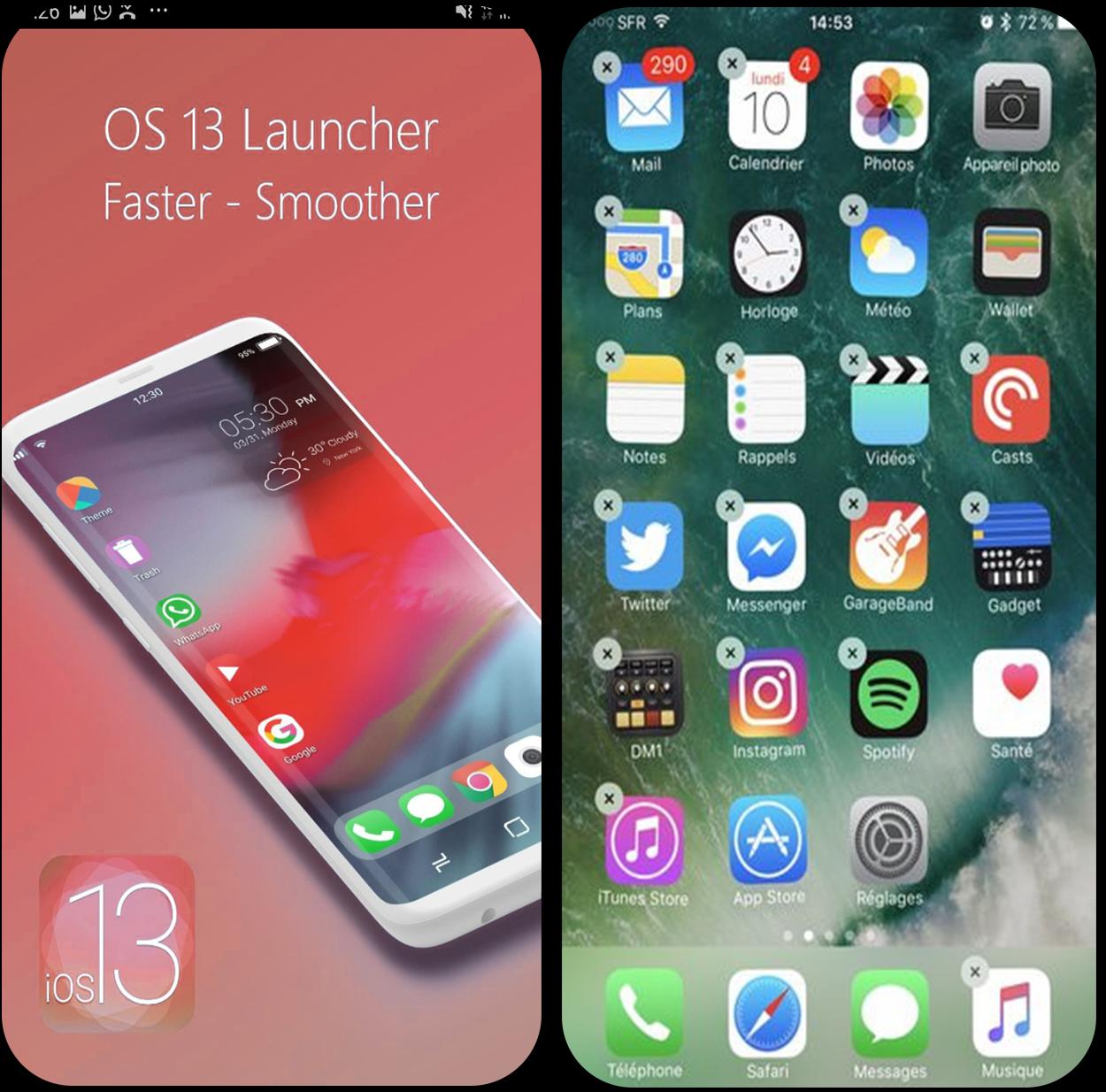 На экране телефона hios launcher 13