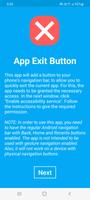 App Exit Button—in the Navbar Affiche
