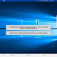 برنامه‌نما Windows 10 installation guide  عکس از صفحه