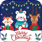 Free Merry Christmas Cards 2020. icône