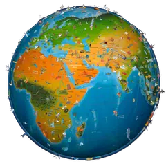 world map atlas 2025 Icon