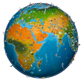 world map atlas 2024-icoon