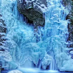Frozen Waterfall HD Wallpaper APK download