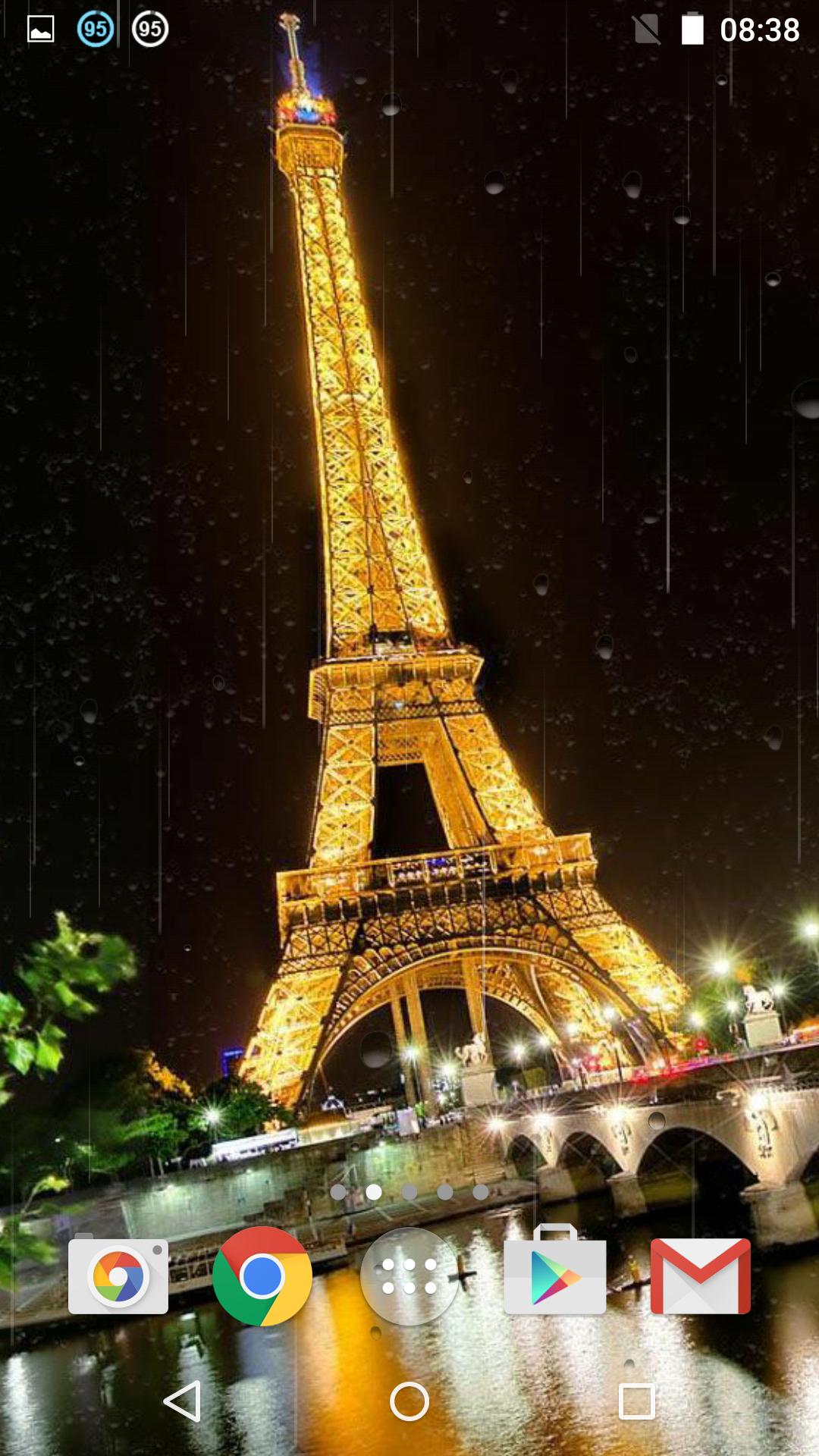 مطر باريس خلفية متحركة for android apk download