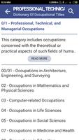 DOT - Dictionary Of Occupational Titles Screenshot 1