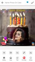 Photo Name On Birthday & Anniversary Cake capture d'écran 2