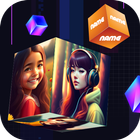 3D Cube Name & Photo Wallpaper biểu tượng