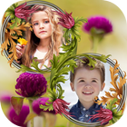 Flower Couple Collage Frames आइकन