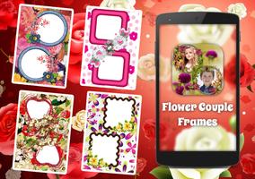 Flower Couple Collage Frames ポスター