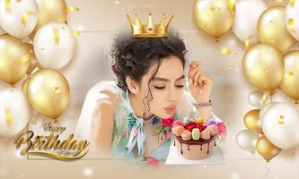 Birthday Photo Frame الملصق