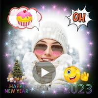 2023 New Year Video Maker ảnh chụp màn hình 1