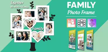 Cornice per foto di famiglia, collage di foto
