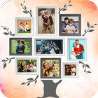 Семейная рамка для фотографий, фотоколлаж иконка