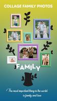 Семейная рамка для фотографий, фотоколлаж постер