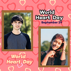 World Heart Day Photo Frame Editor simgesi